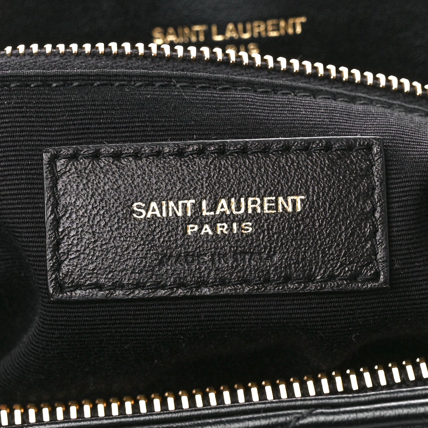 Saint Laurent Calfskin Y Quilted Monogram Large Loulou Chain Satchel Black 7 of 12