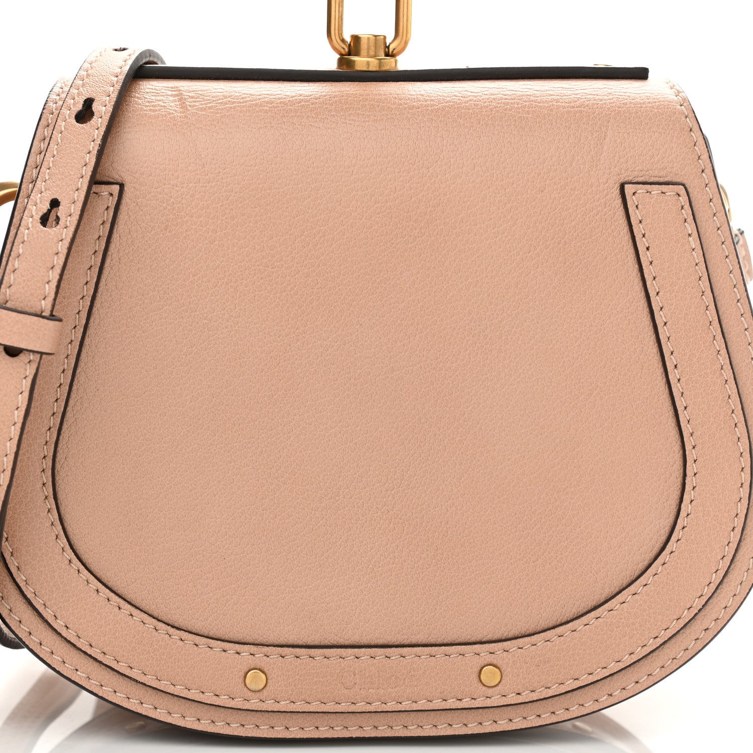 Chloe Calfskin Suede Small Nile Bracelet Bag Biscotti Beige 15 of 23