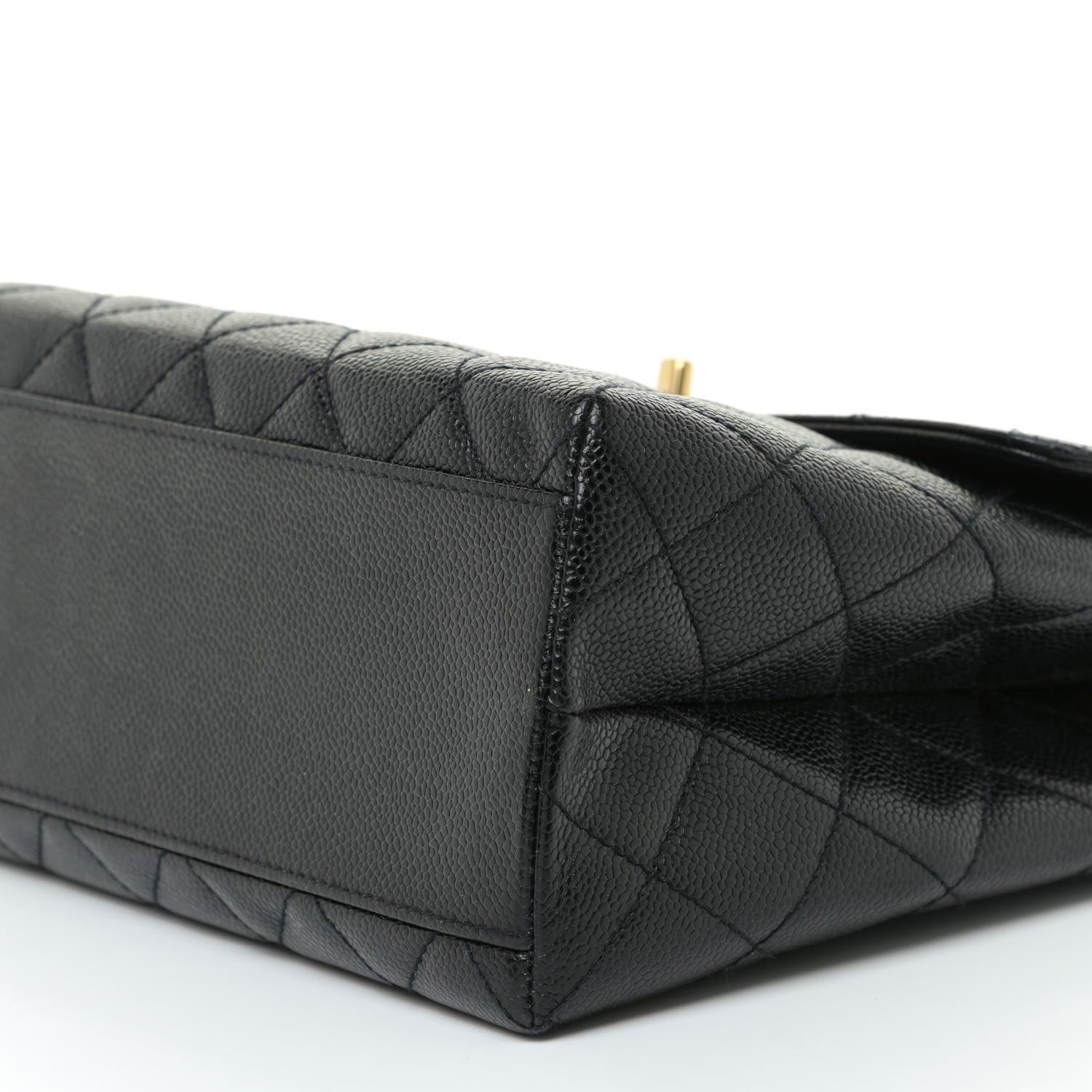 Chanel Caviar Quilted Jumbo Kelly Flap Black 10 of 14