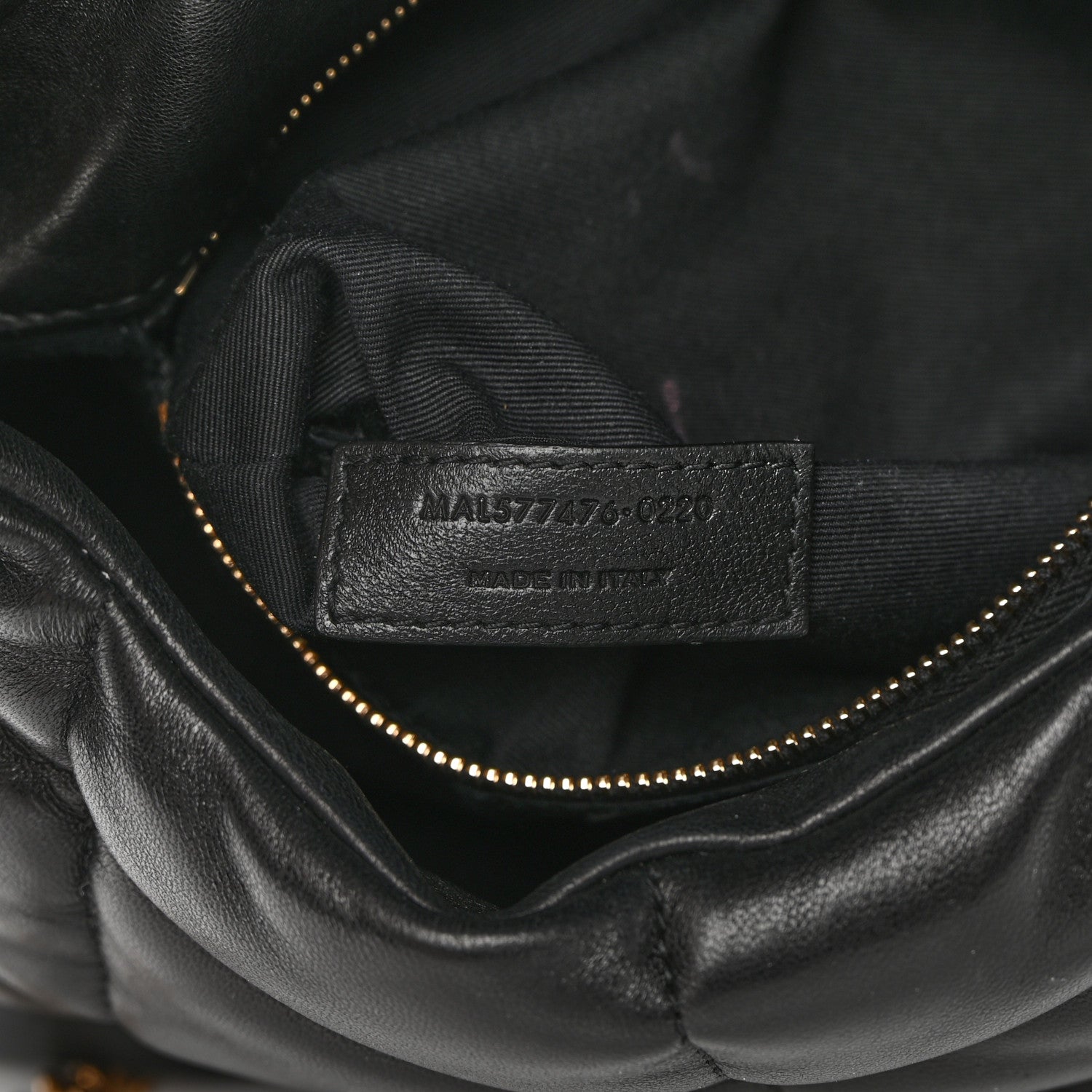 Saint Laurent Lambskin Quilted Small Loulou Puffer Monogram Chain Satchel Black 7 of 17