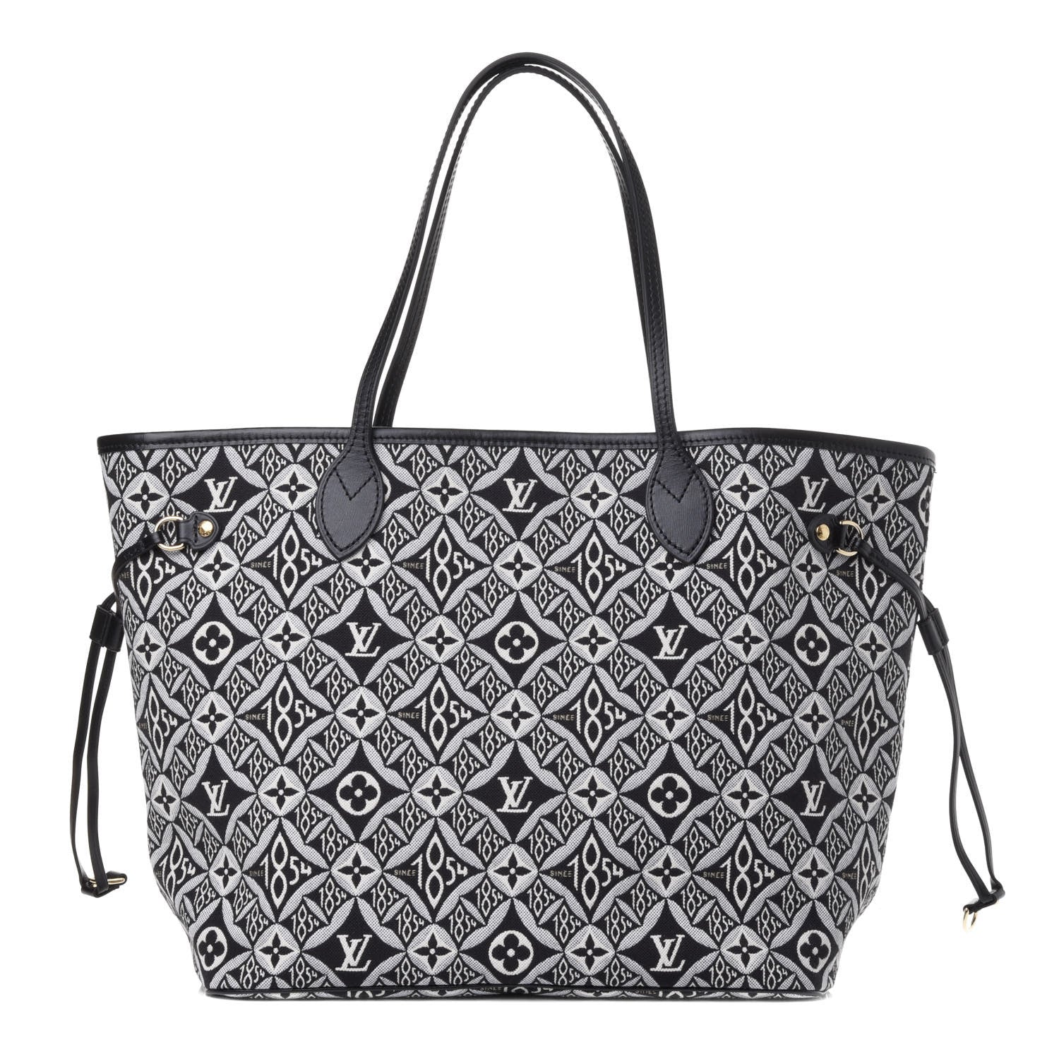 Louis Vuitton Jacquard Since 1854 Neverfull MM Grey 1 of 4