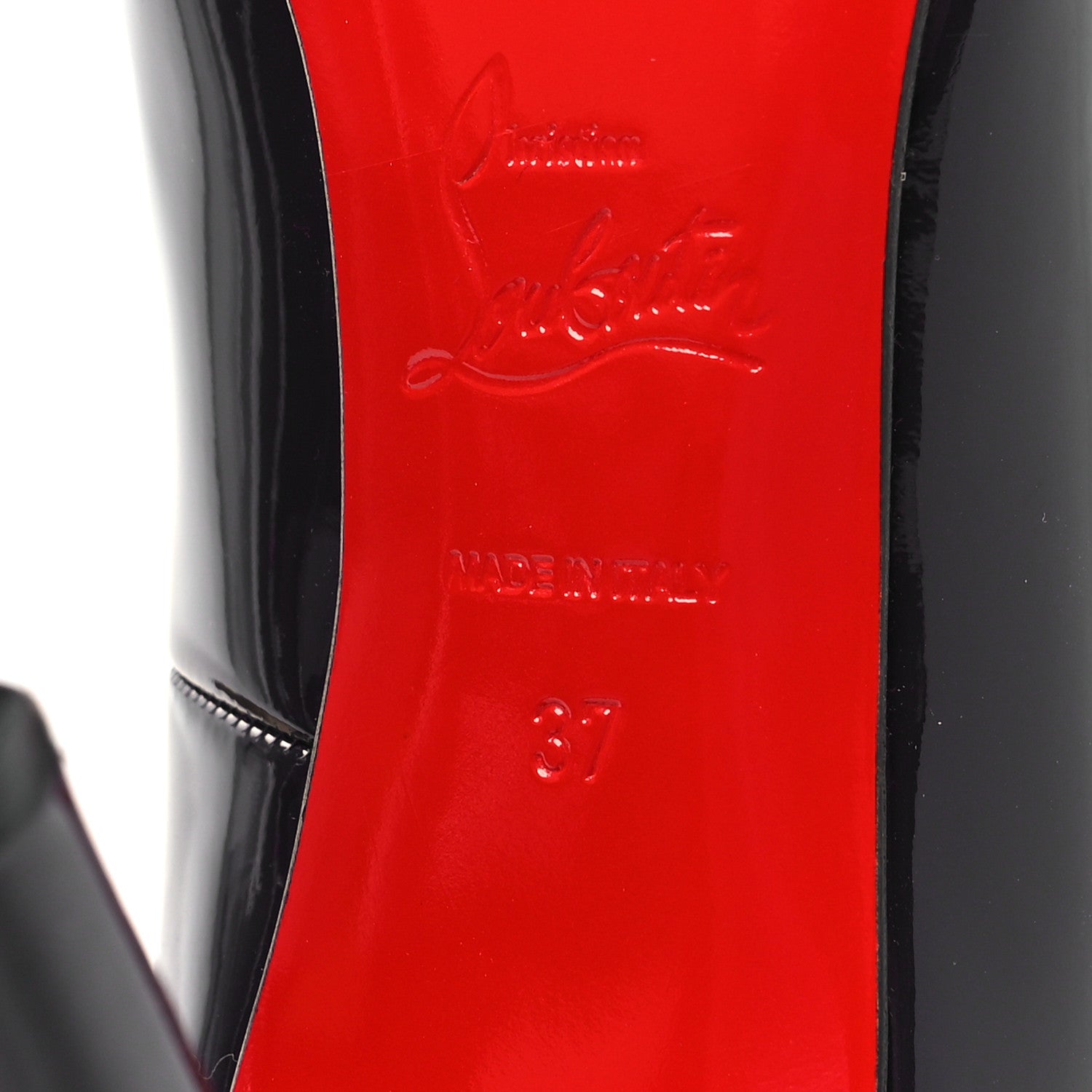 Christian Louboutin Patent Pigalle 100 Pumps 37 Iris 6 of 8