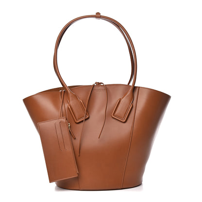 Bottega Veneta Calfskin Basket Tote Wood 1 of 11
