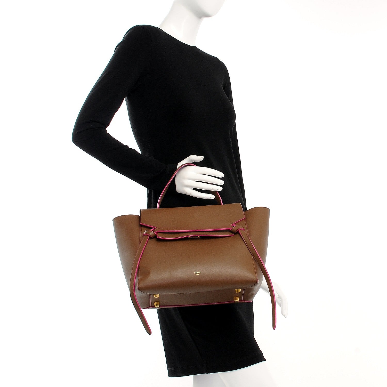 Celine Smooth Calfskin Mini Belt Bag Camel Pink 3 of 14