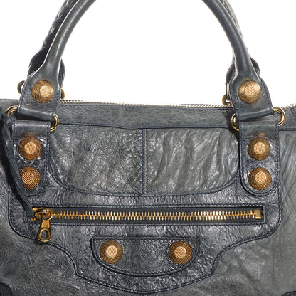 Balenciaga Chevre Giant 21 Gold Hardware Work Bleu Glacier 3 of 11