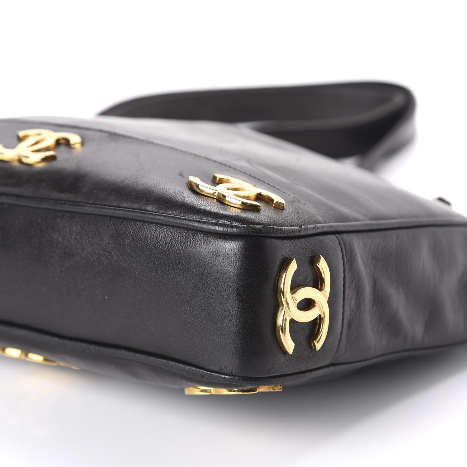 Chanel Lambskin CC Shoulder Bag Black 7 of 11