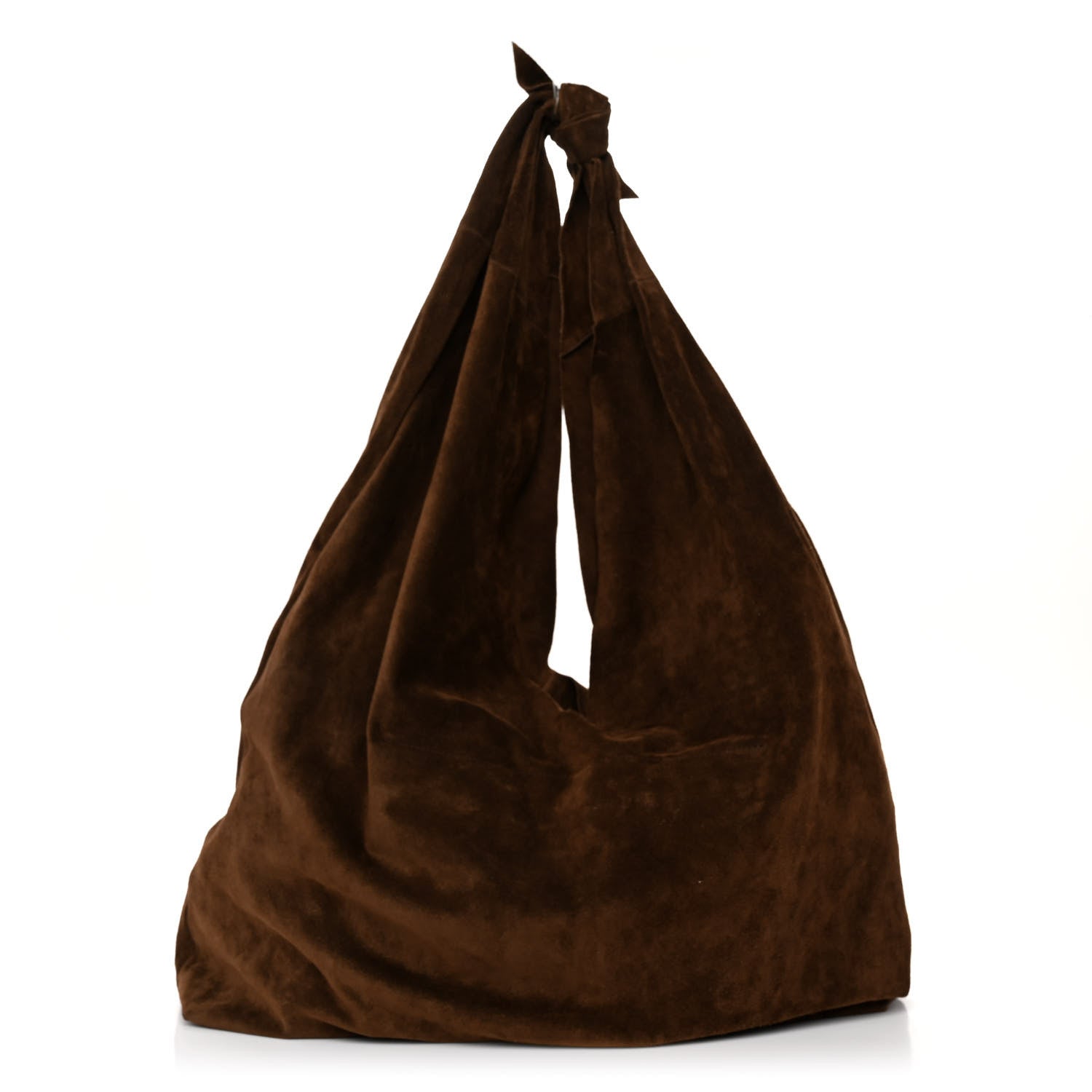 The Row Suede Bindle Bag Espresso 1 of 8