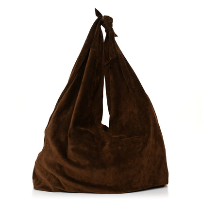 The Row Suede Bindle Bag Espresso 1 of 8