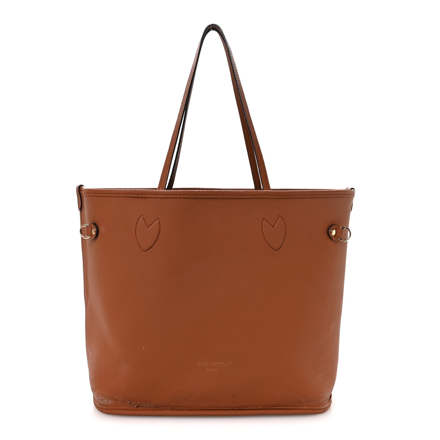 Louis Vuitton Monogram Calfskin Neo Neverfull Inside Out MM Tan 4 of 18