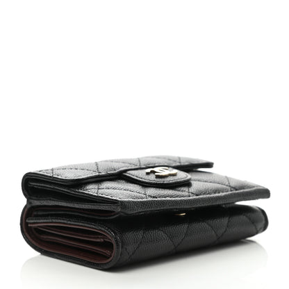 Chanel Caviar Quilted Double Flap Wallet Black 4 of 8