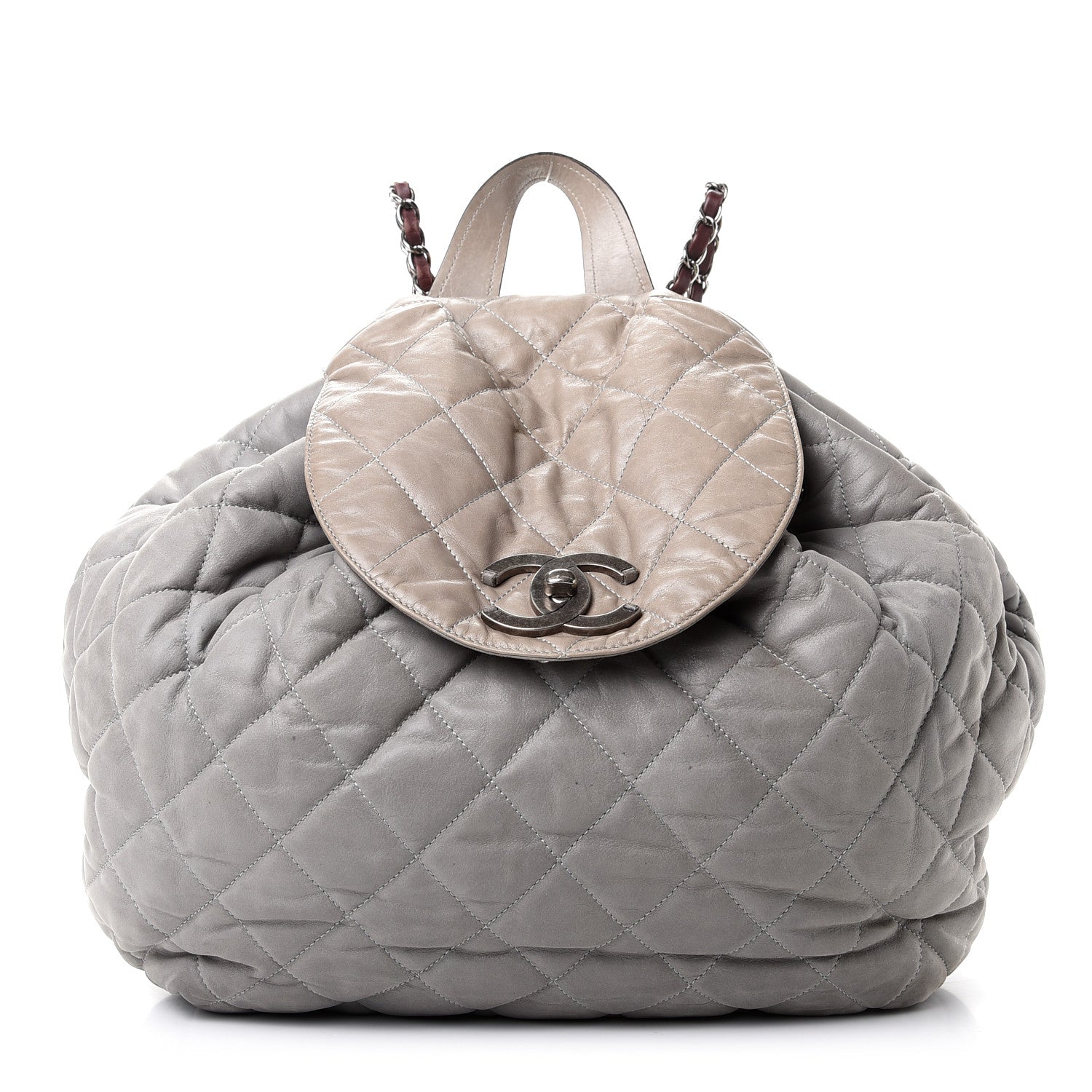 Chanel Iridescent Calfskin Quilted In The Mix Backpack Grey 1 of 8