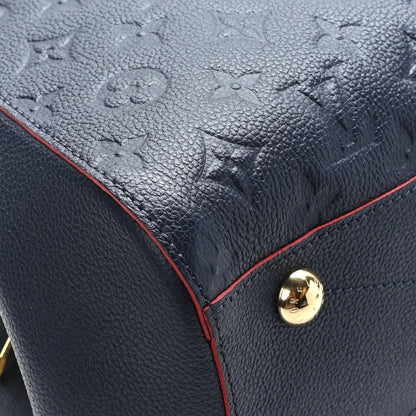 Louis Vuitton Empreinte Montaigne MM Marine Rouge 7 of 10