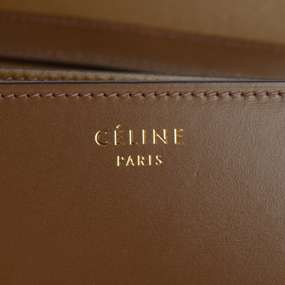 Celine Smooth Calfskin Medium Classic Box Flap Bag Chestnut 6 of 8