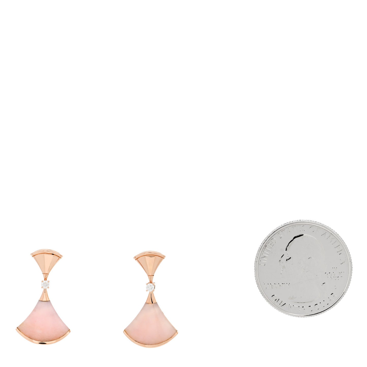 18K Rose Gold Diamond Pink Opal Divas' Dream Earrings