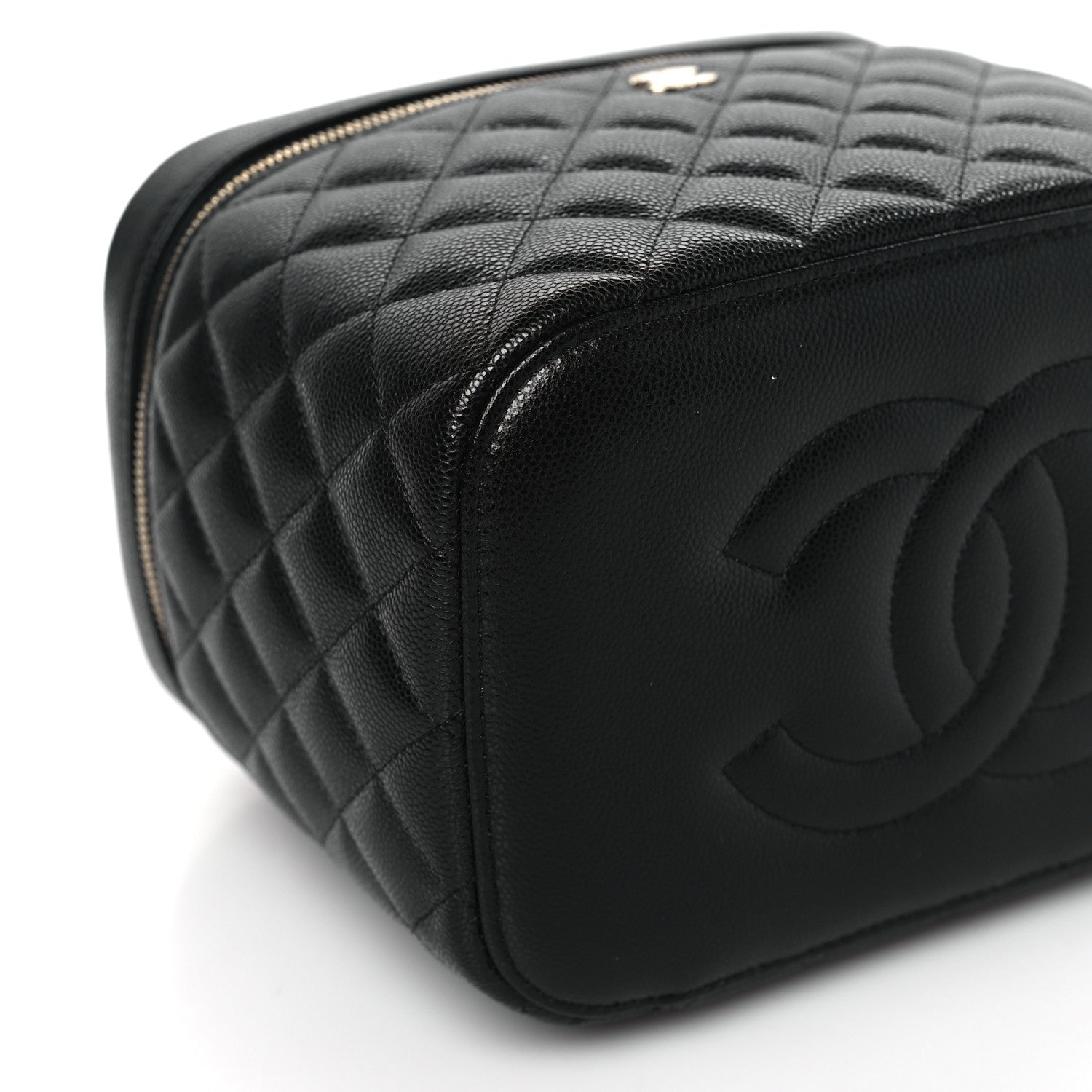 Chanel Caviar Quilted Large Vanity Pouch Black 9 of 11