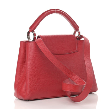 Louis Vuitton Taurillon Capucines BB Scarlet Red 2 of 14