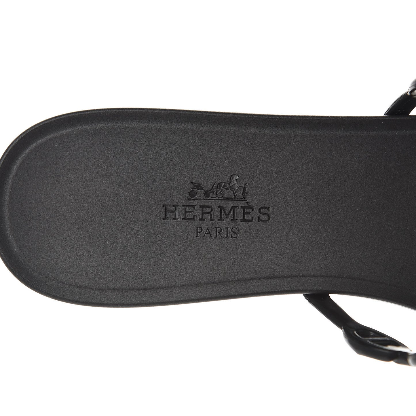 Rubber Chaine d'Ancre Rivage Sandals 37 Black