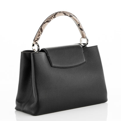 Louis Vuitton Taurillon Python Capucines MM Black 3 of 6