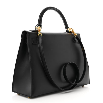 Hermes Tadelakt Kelly Sellier 32 Black 3 of 13