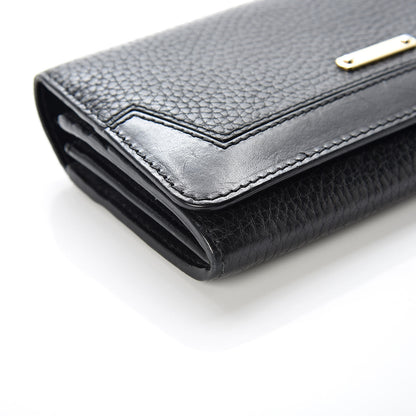 Burberry Grain Calfskin Continental Wallet Black 12 of 14