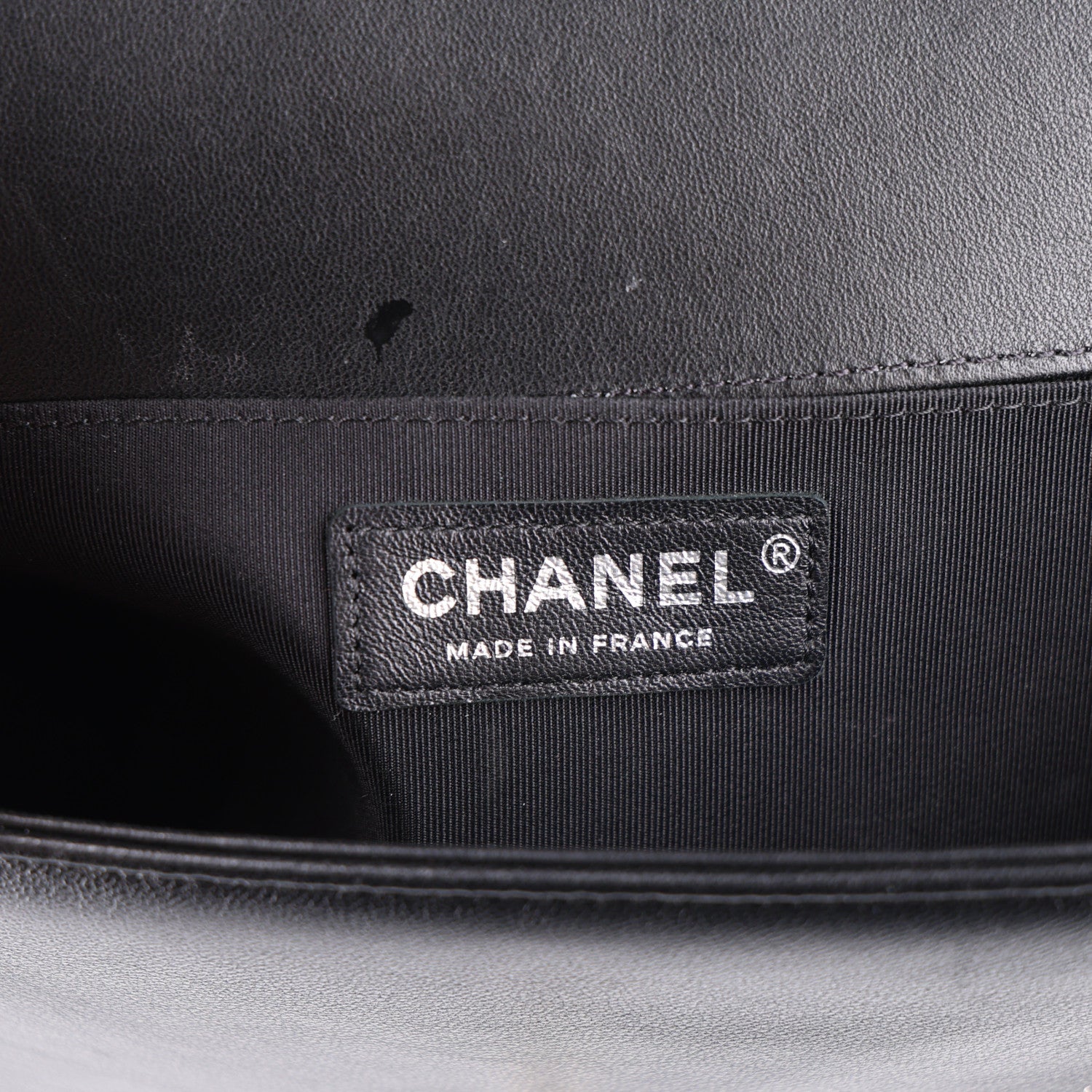 Chanel Lambskin Iridescent PVC Chevron Quilted Medium Boy Flap Black Silver 6 of 10