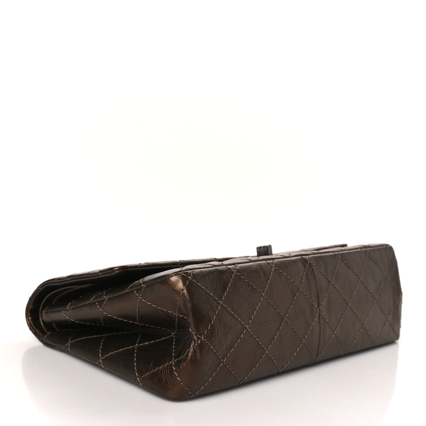 Metallic Aged Calfskin Quilted 2.55 Reissue 226 Flap Dark Copper