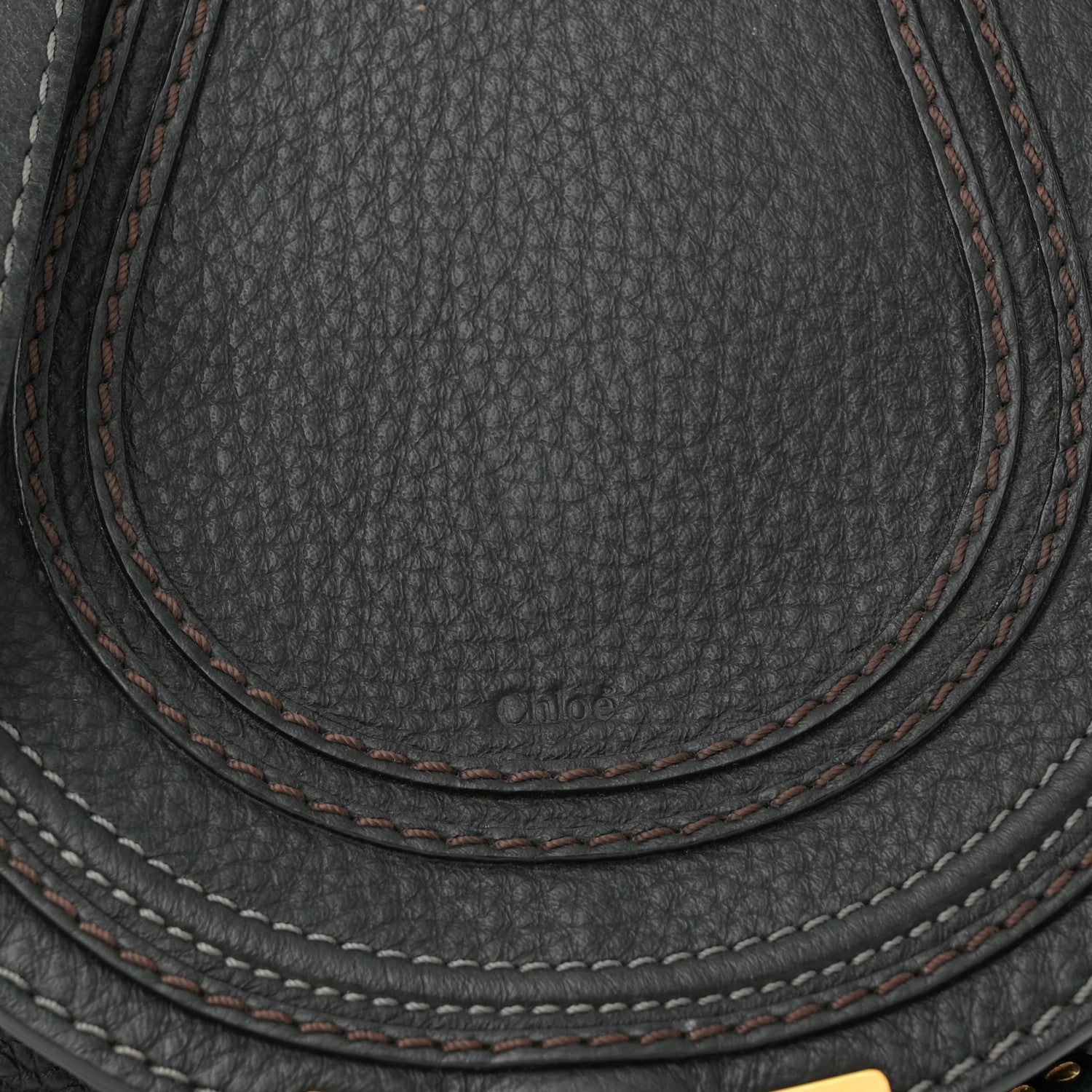 Chloe Calfskin Mini Marcie Round Crossbody Bag Black 9 of 13