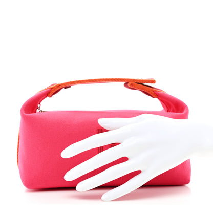 Hermes Canvas Small Bride-A-Brac Pouch Hibiscus 2 of 8