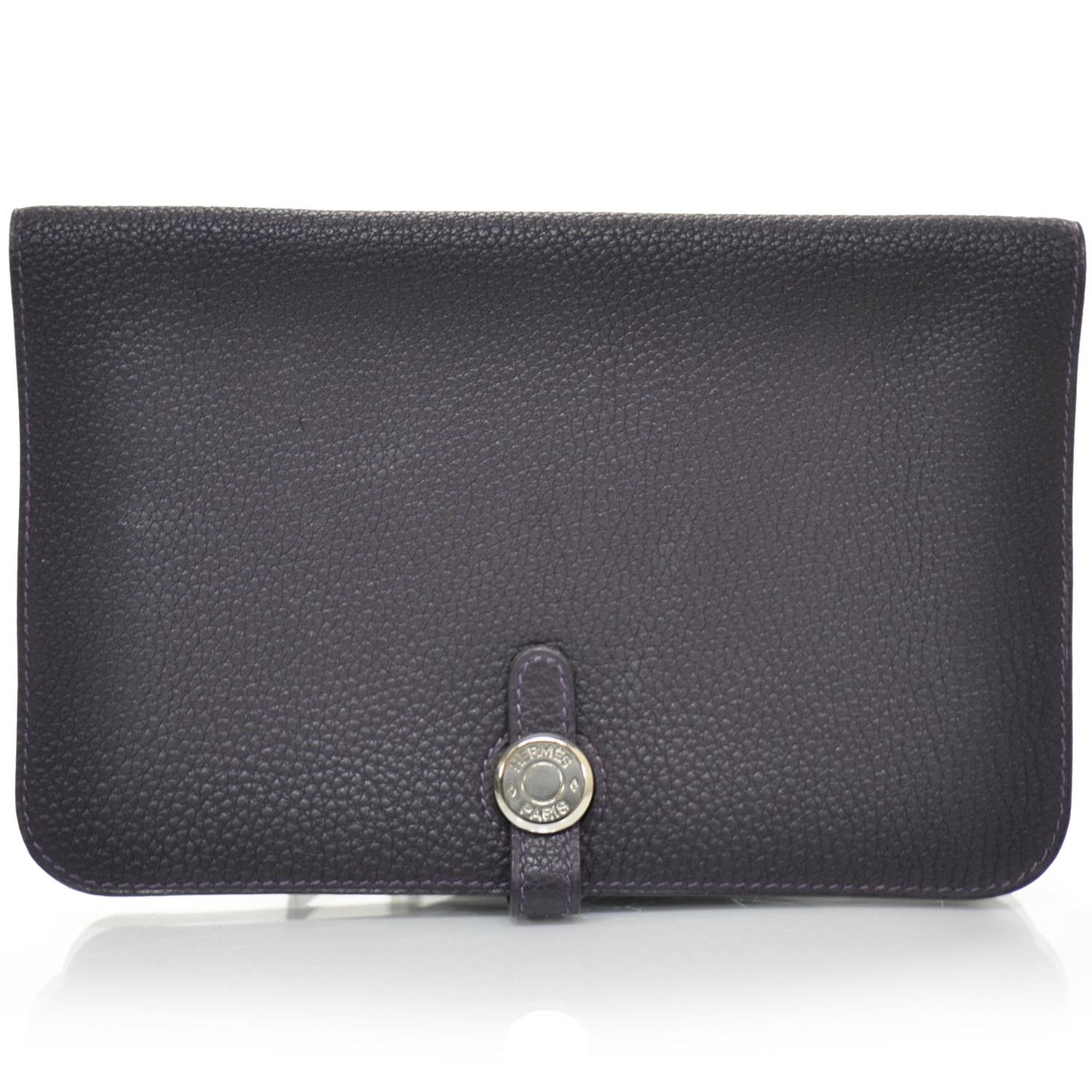 Togo Dogon Wallet Waist Pouch Raisin Purple