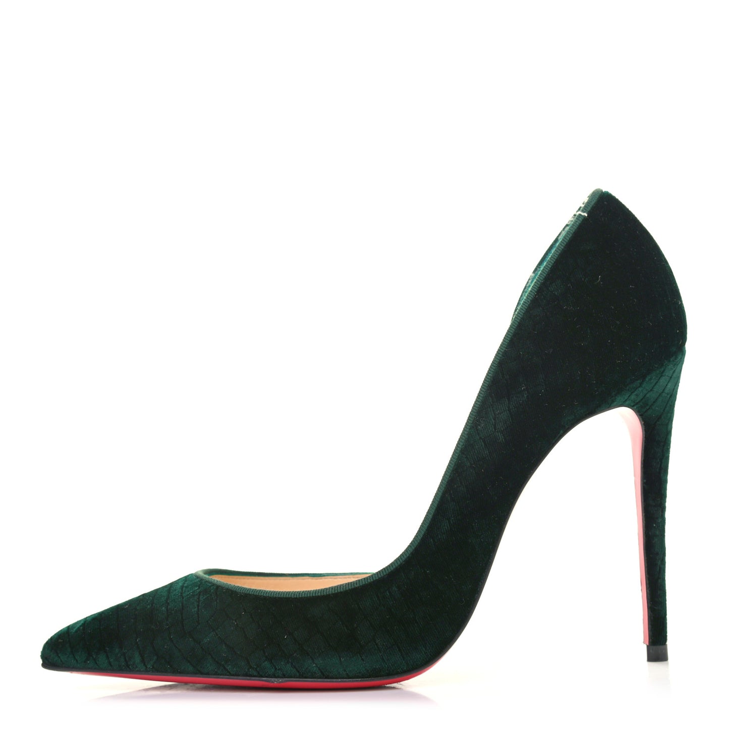 Velluto Stamp Iriza 100 Pumps 37 Verde