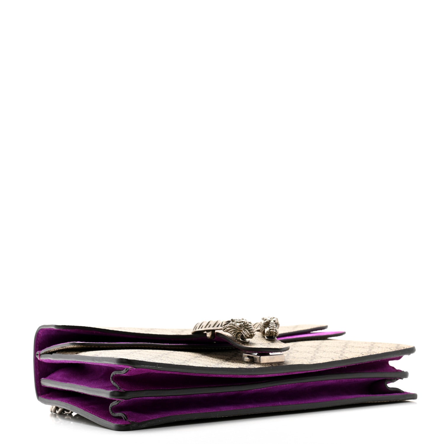 Gucci GG Supreme Monogram Suede Small Dionysus Shoulder Bag Purple 4 of 11