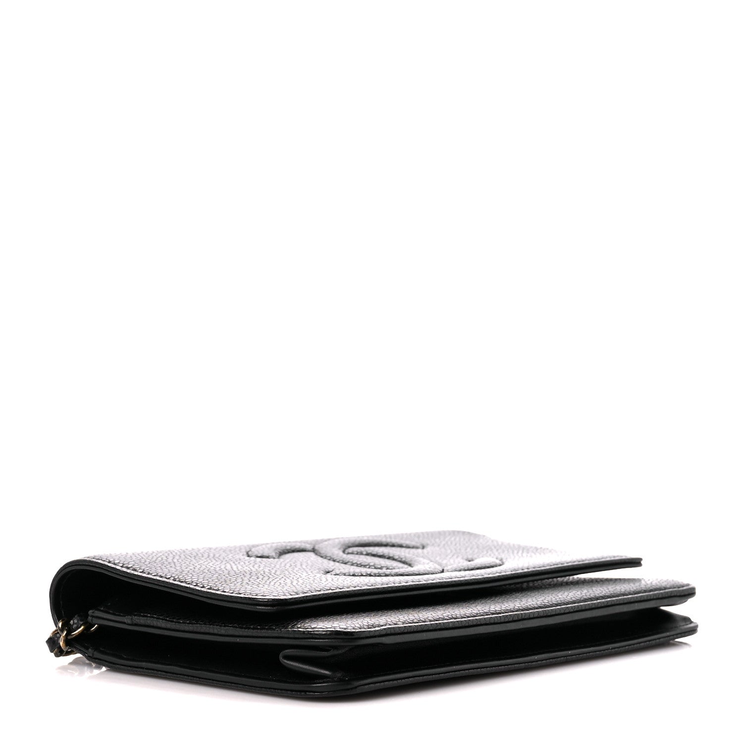 Chanel Caviar Timeless CC Wallet on Chain WOC Black 5 of 12