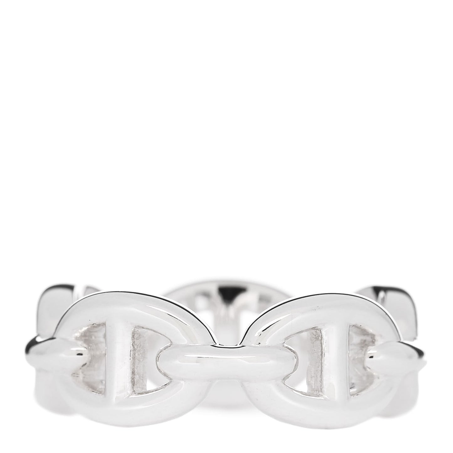 Sterling Silver PM Chaine d'Ancre Enchainee Band Ring 51 5.75