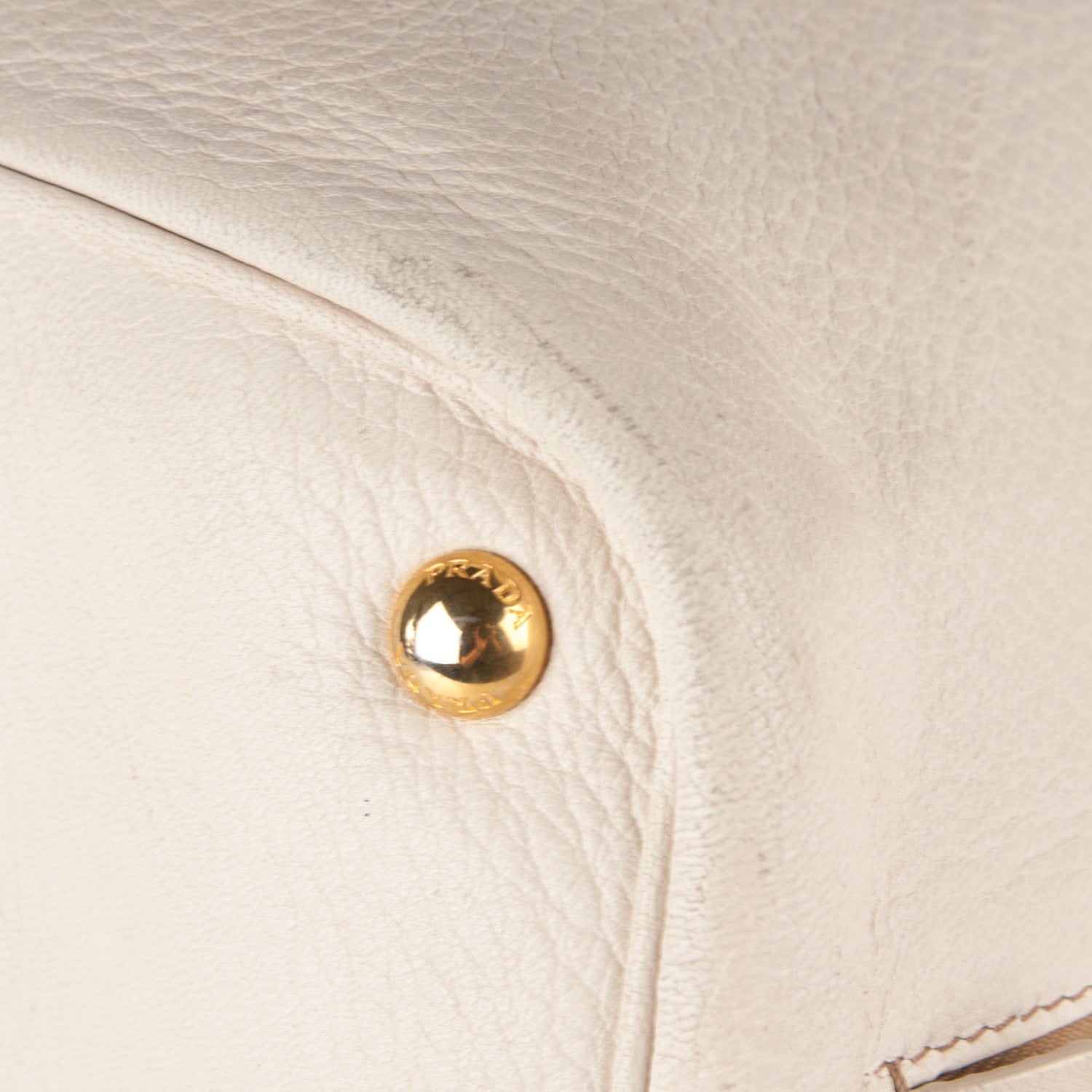 Prada Cervo Deerskin Zip Tote Talco 10 of 13