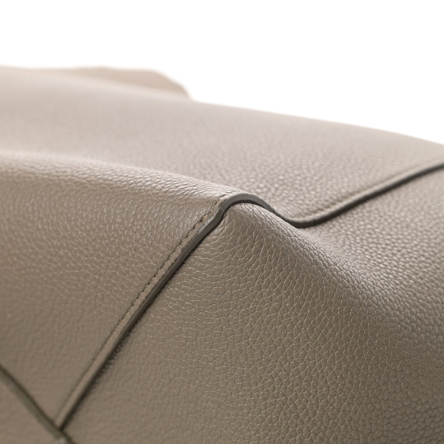 Soft Grained Calfskin Small Belt Cabas Phantom Taupe