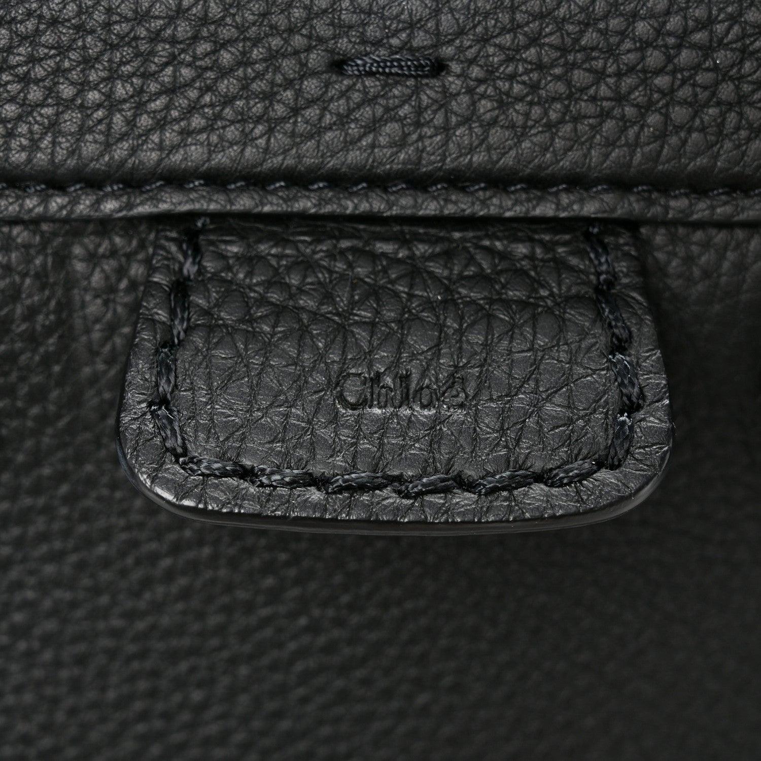 Chloe Grained Calfskin Small Edith Top Handle Bag Black 6 of 11