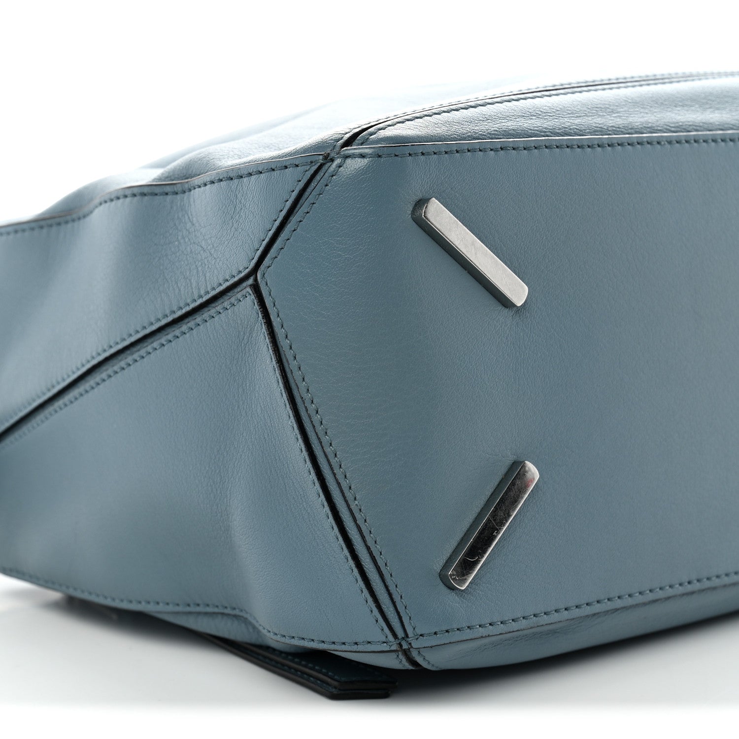 Loewe Calfskin Medium Puzzle Bag Stone Blue 9 of 12