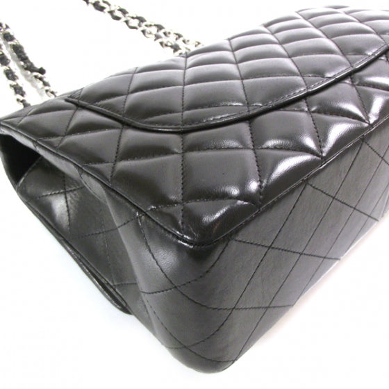 Lambskin Jumbo Flap Black