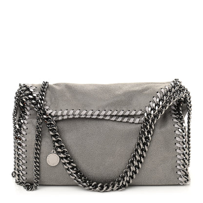 Stella McCartney Shaggy Deer Mini Falabella Fold Over Tote Light Grey 1 of 10