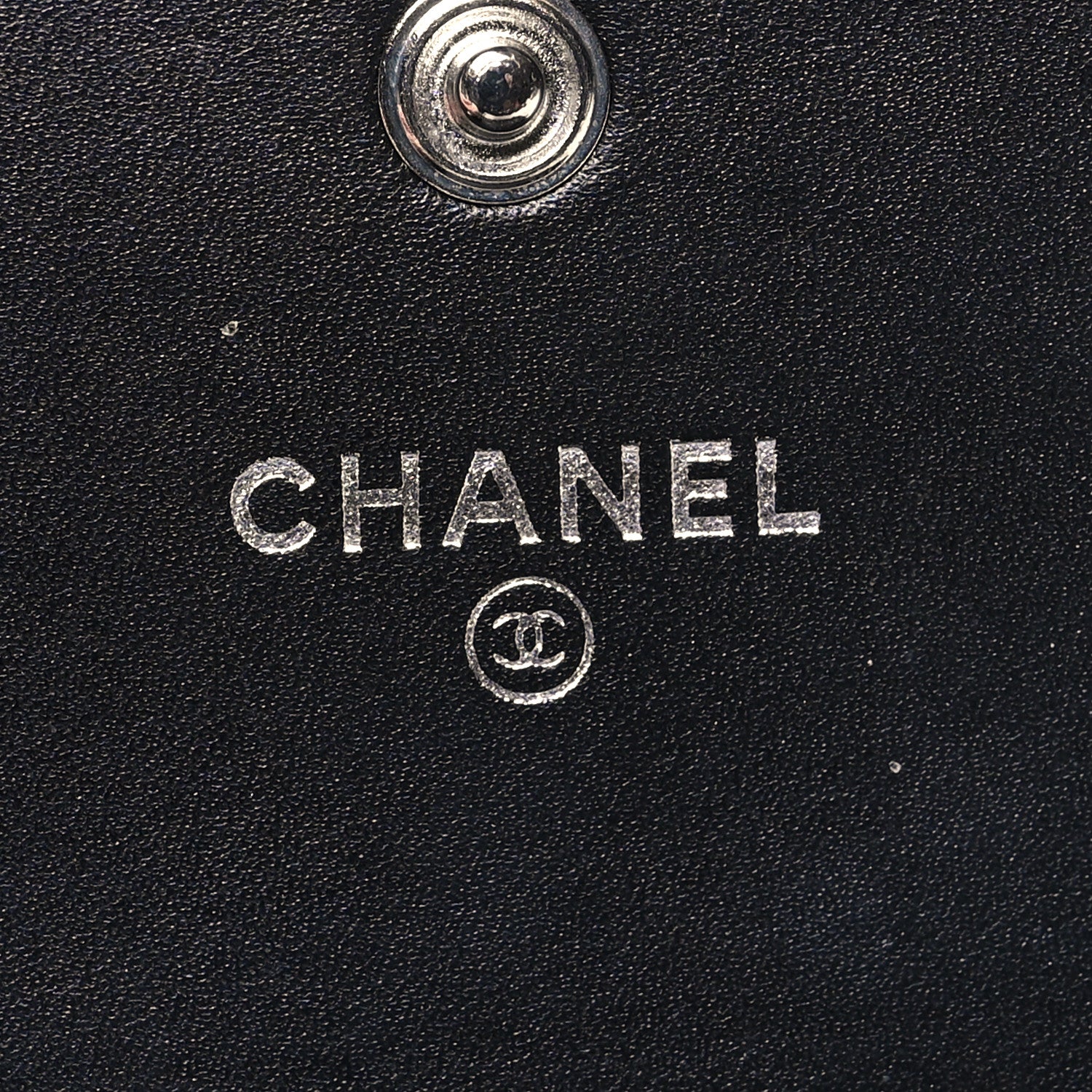 Chanel Calfskin Quilted Cambon Business Card Holder Black 6 of 9