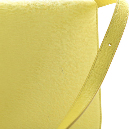 Celine Liege Calfskin Medium Classic Box Flap Bag Fluo Yellow 10 of 10