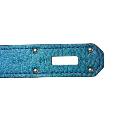 Hermes Togo HAC Cosmos Birkin 40 Bleu Nuit Jaune de Naples 7 of 9