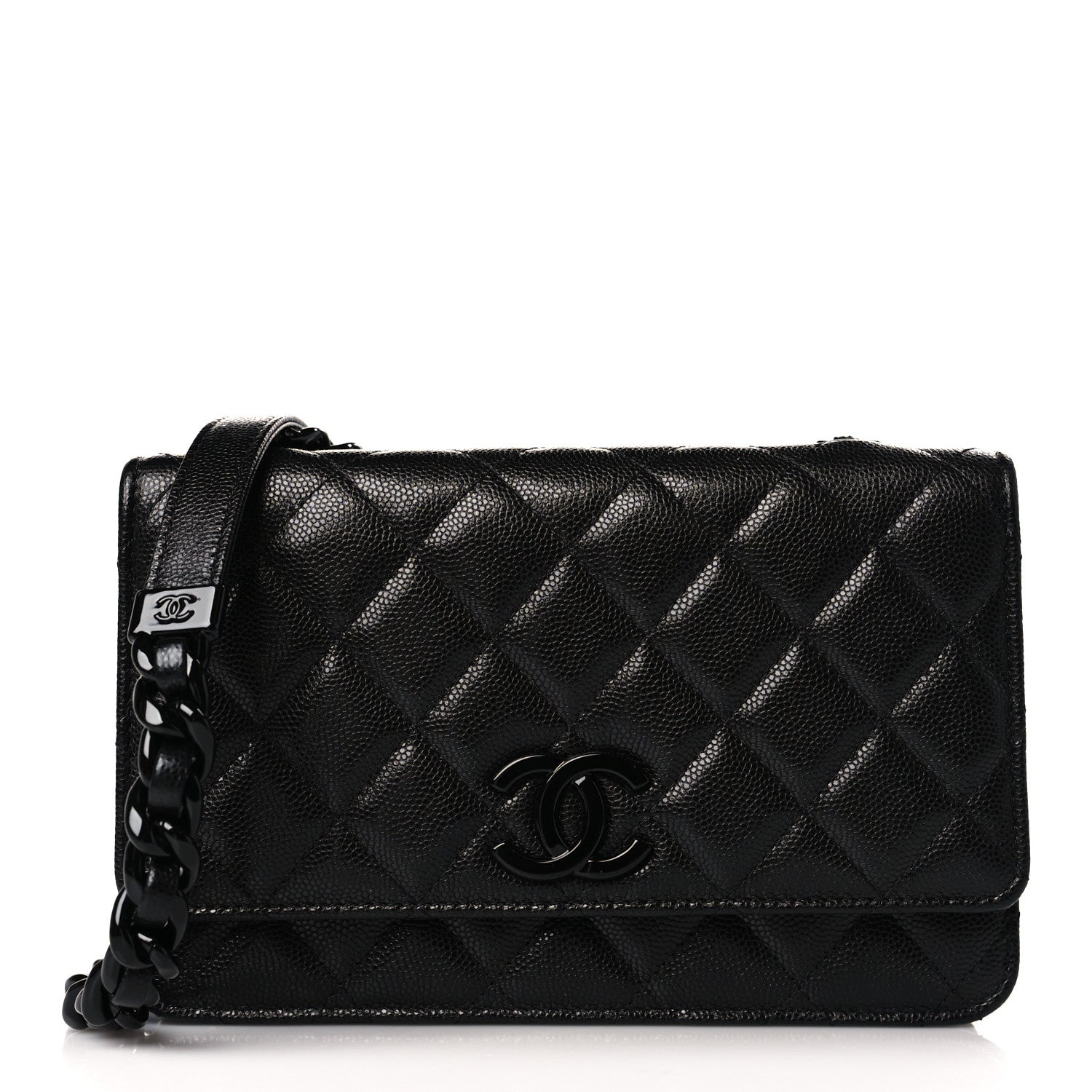 Chanel Caviar Quilted My Everything Wallet On Chain WOC Black 1 of 11