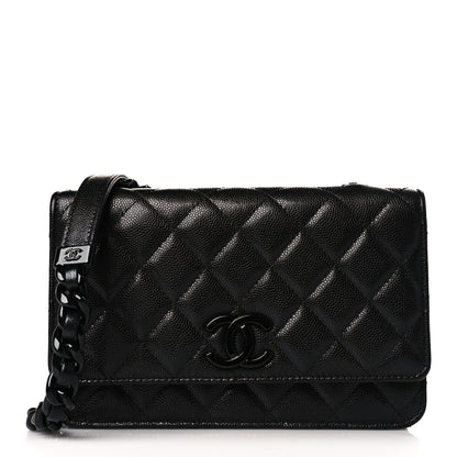 Chanel Caviar Quilted My Everything Wallet On Chain WOC Black 1 of 11