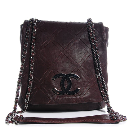 Chanel Calfskin Diamond Stitch Large Messenger Brown 1 of 7