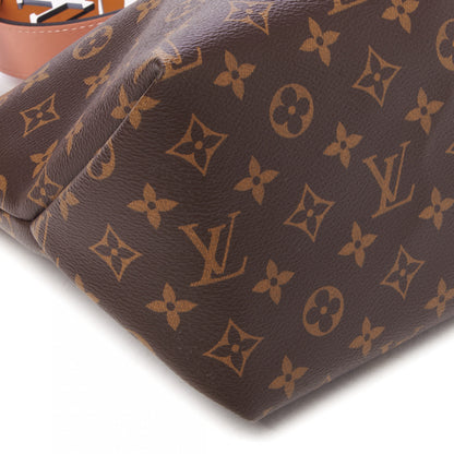 Louis Vuitton Monogram Beaubourg Hobo Mini Bordeaux Red Peach Safran Blue Jean Blue 6 of 9