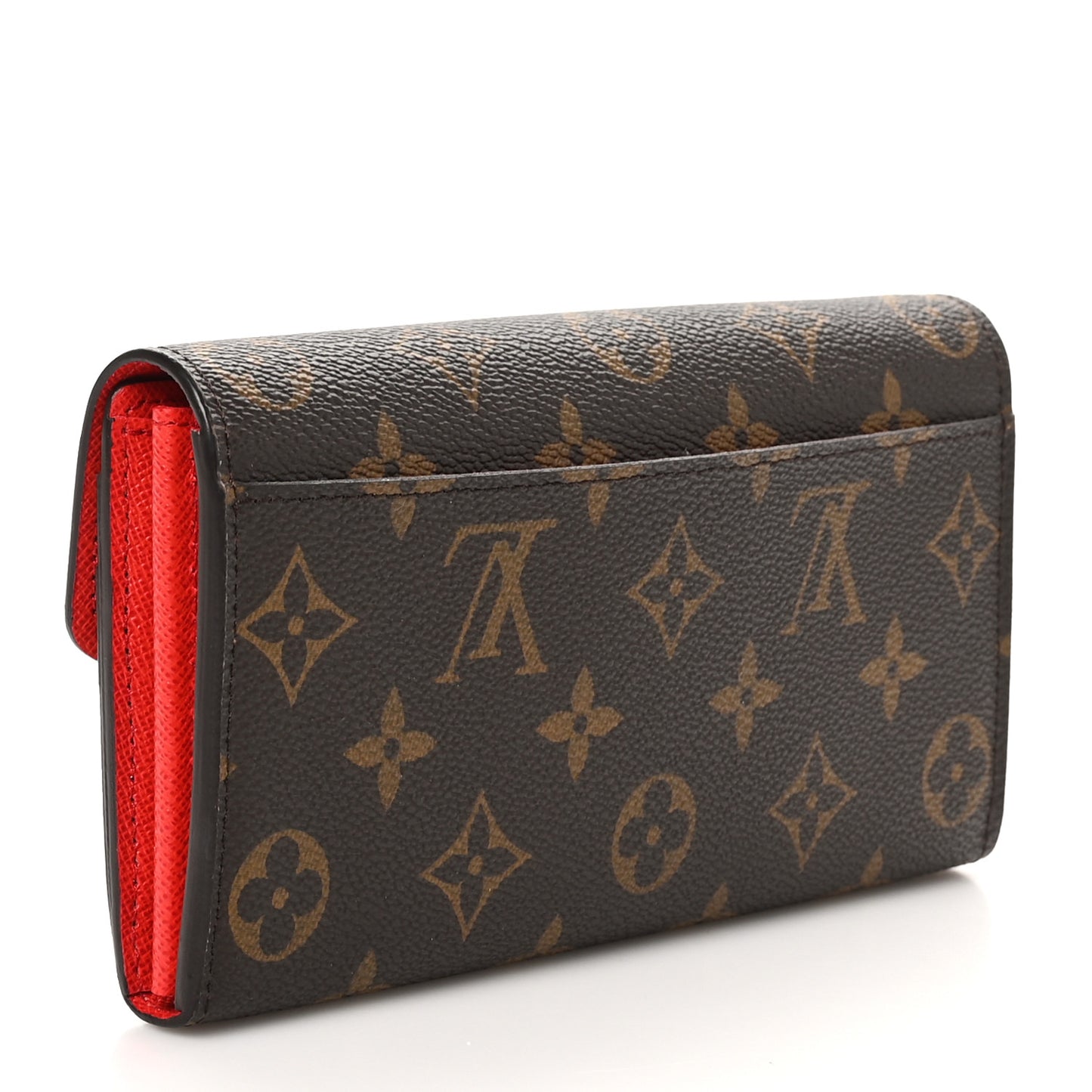 Monogram Sarah Wallet NM Coquelicot