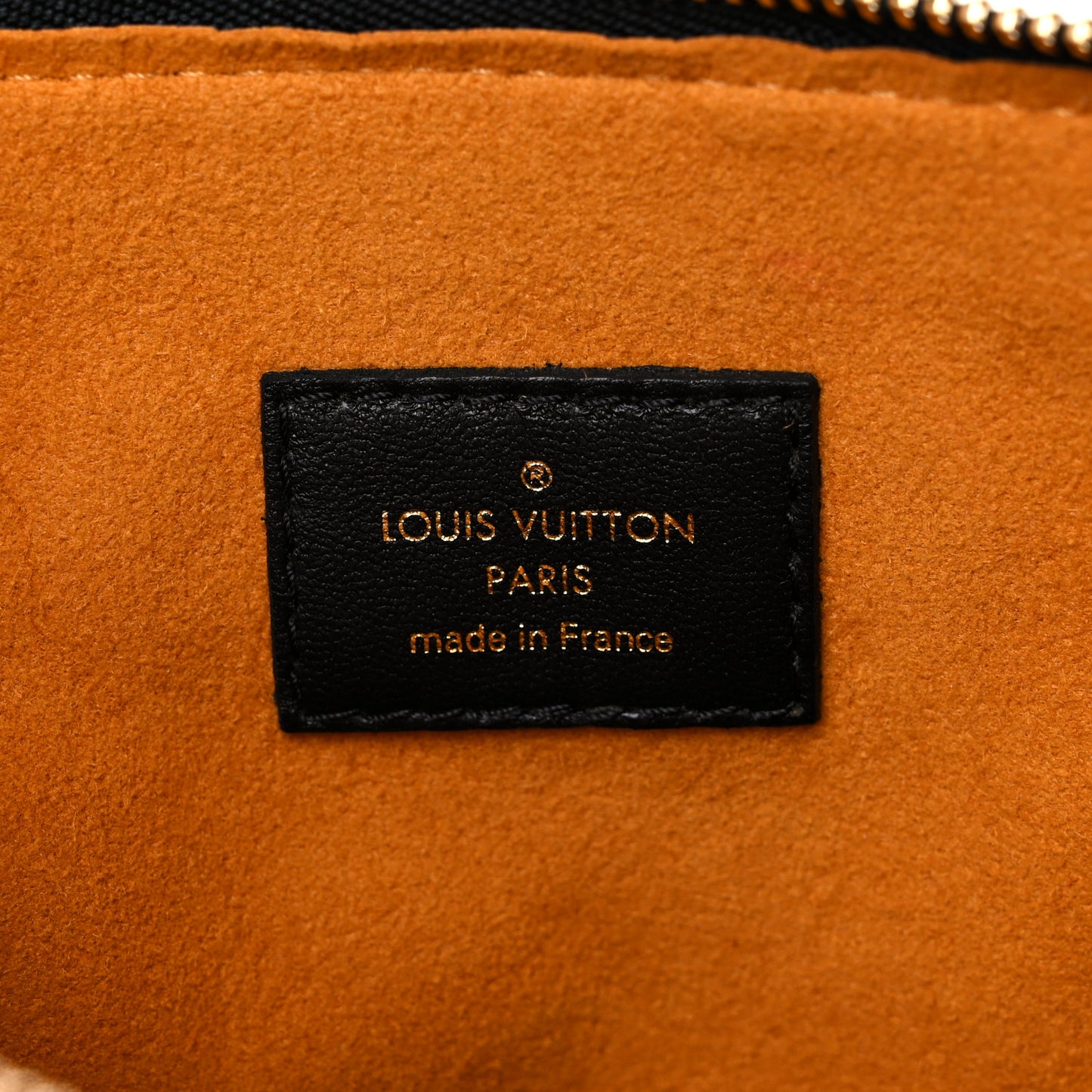 Lambskin Embossed Monogram Coussin MM Black