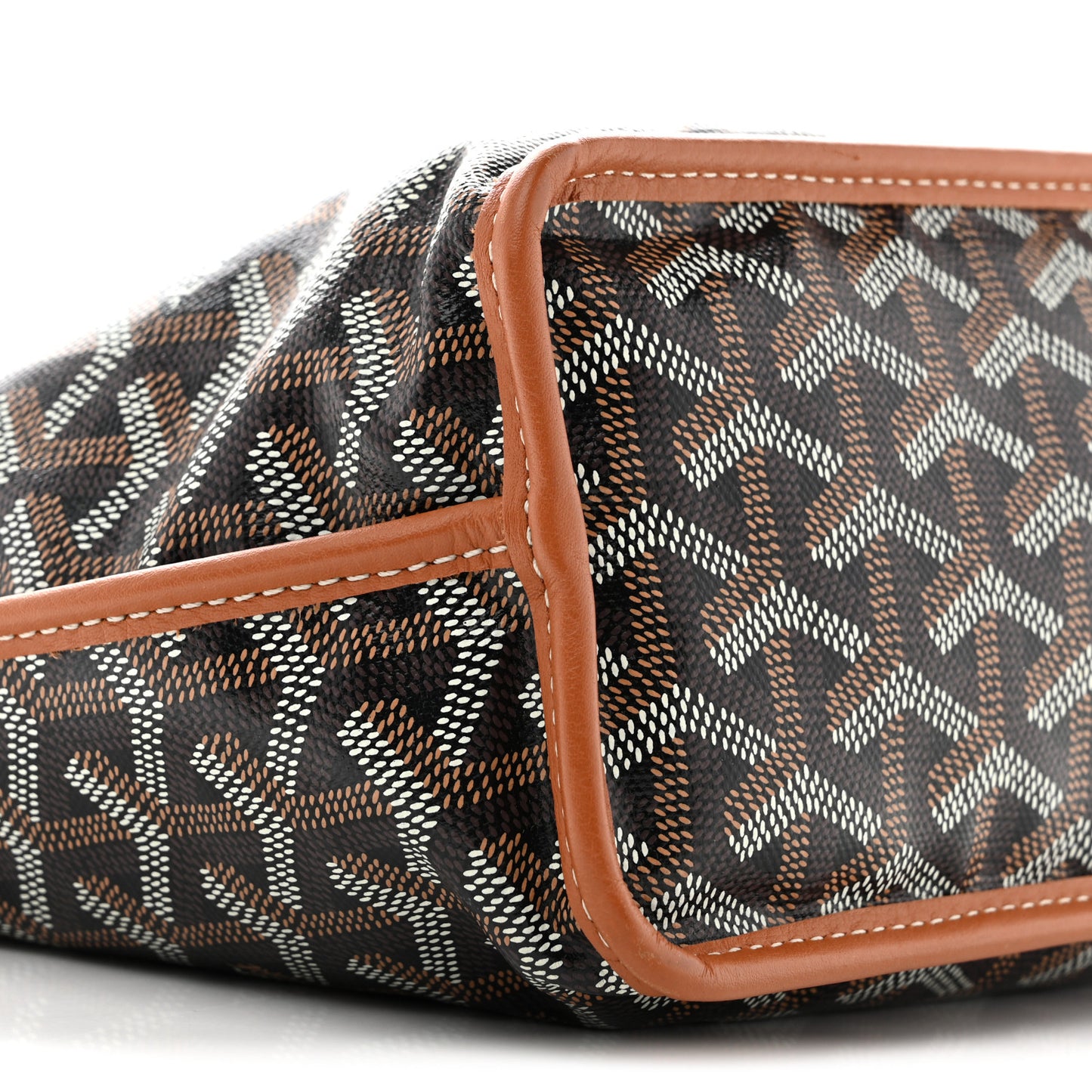 Goyardine Reversible Mini Anjou Black Gold