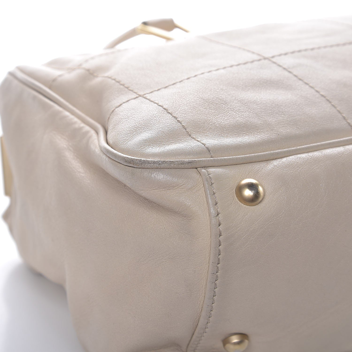 Chanel Calfskin Square Stitched Tote Ivory 12 of 15